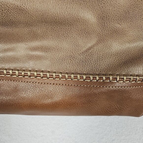 Big Buddha Western Tote Two Tone Brown Tassel Large Shoulder Handbag Business XL - Picture 8 of 16